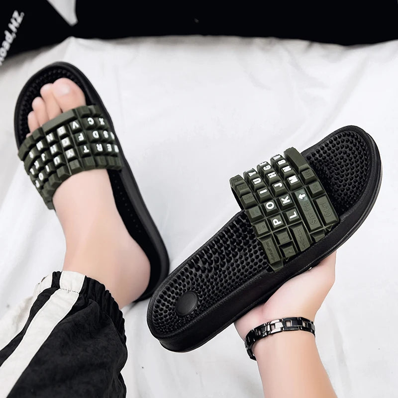 Summer Men Platform Slippers